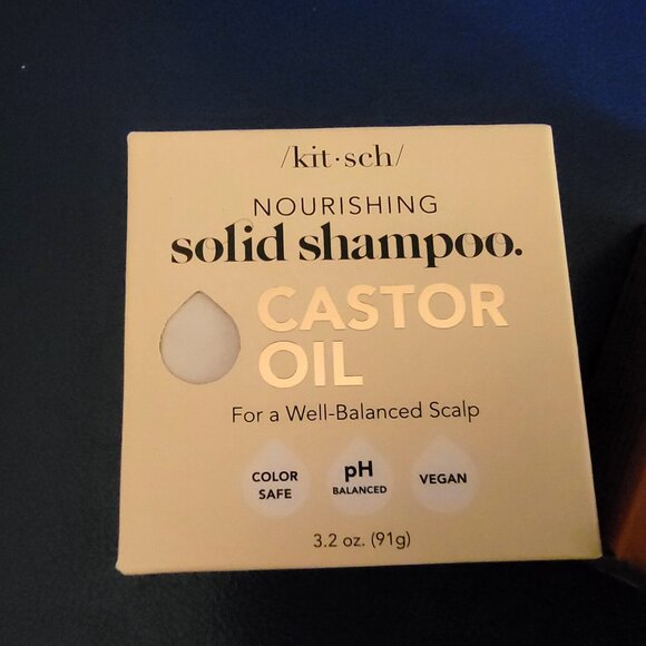 NWT 2-Pack Kitsch Solid Hair Castor Oil Shampoo and Conditioner Care Bars - Picture 4 of 10